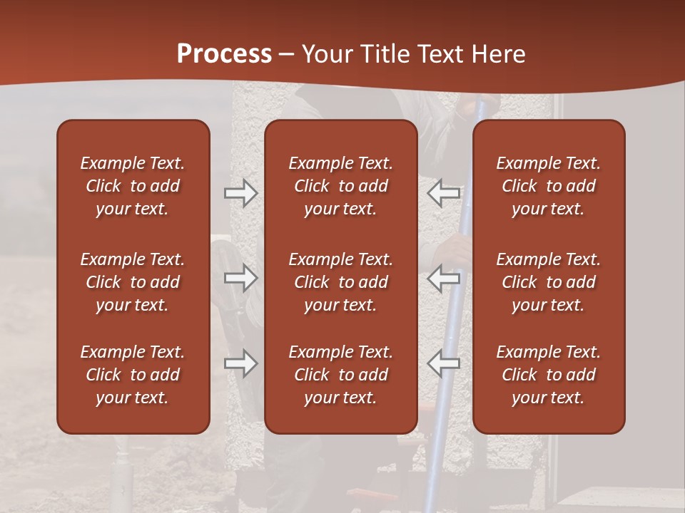 Worker Doing Floor Screed PowerPoint Template