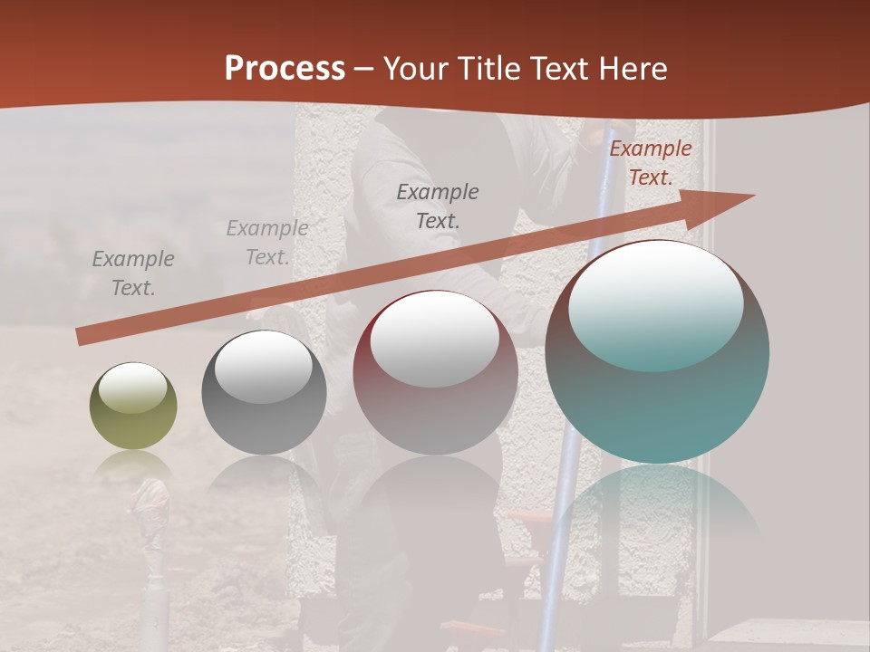 Worker Doing Floor Screed PowerPoint Template