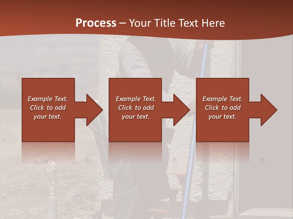 Worker Doing Floor Screed PowerPoint Template