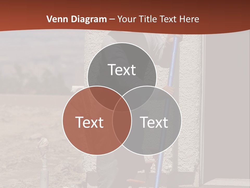 Worker Doing Floor Screed PowerPoint Template