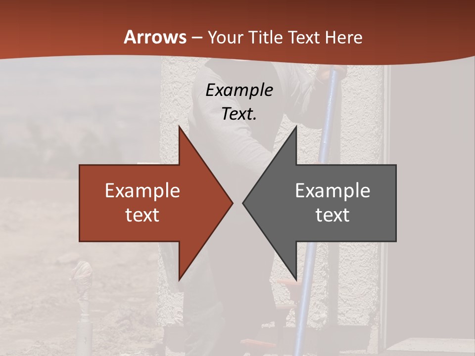Worker Doing Floor Screed PowerPoint Template