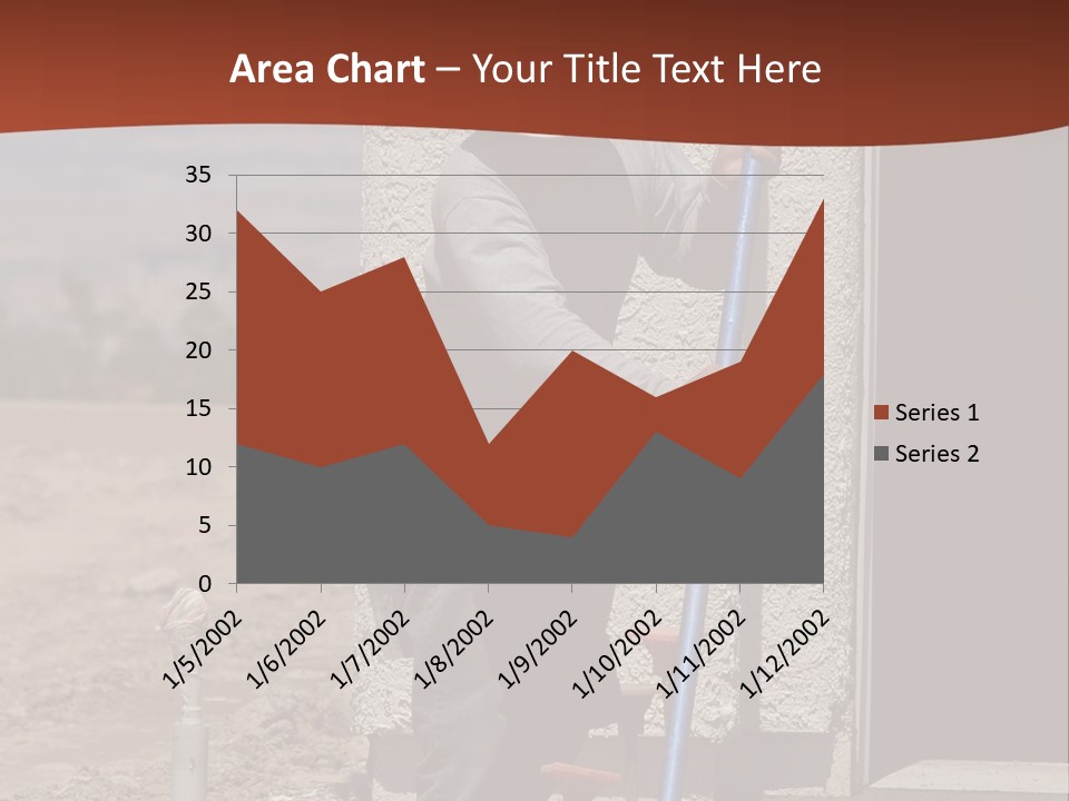 Worker Doing Floor Screed PowerPoint Template