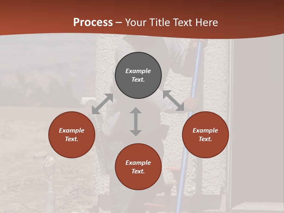 Worker Doing Floor Screed PowerPoint Template