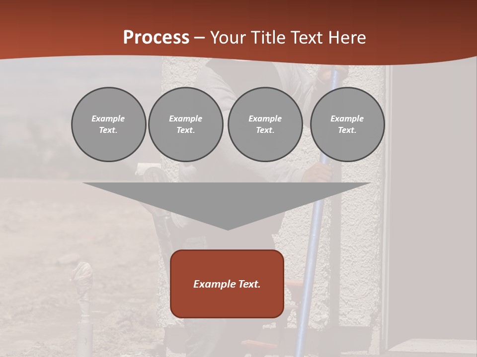 Worker Doing Floor Screed PowerPoint Template