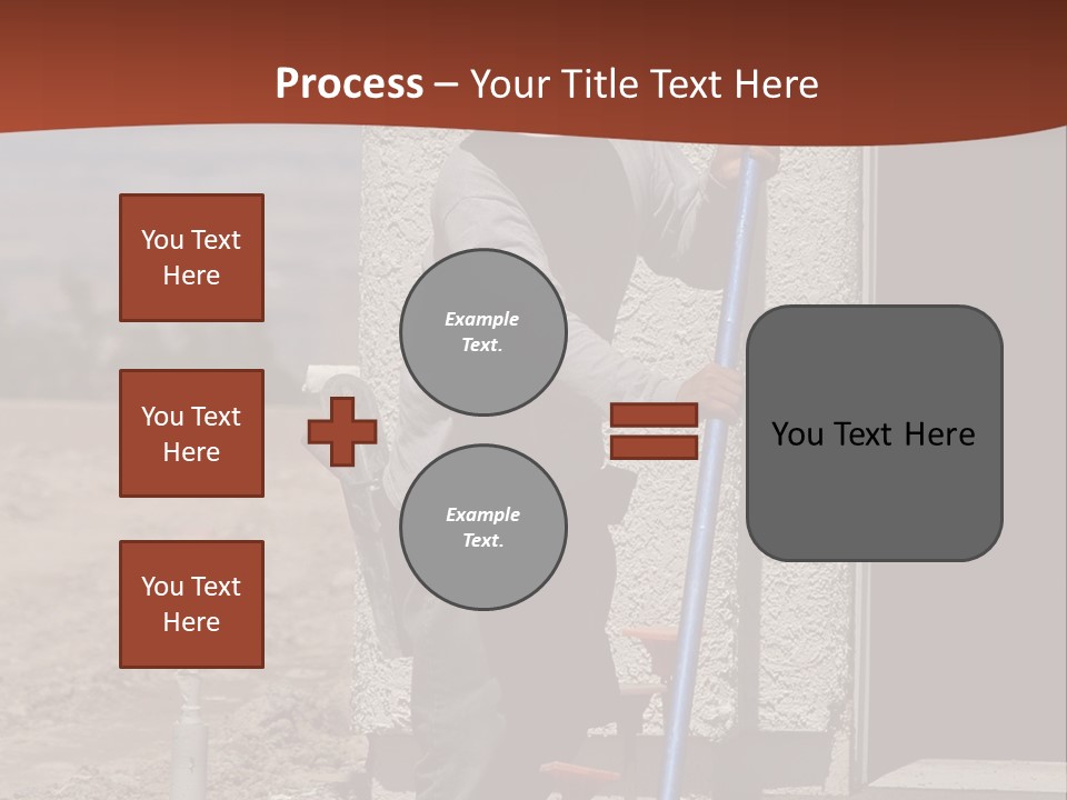 Worker Doing Floor Screed PowerPoint Template