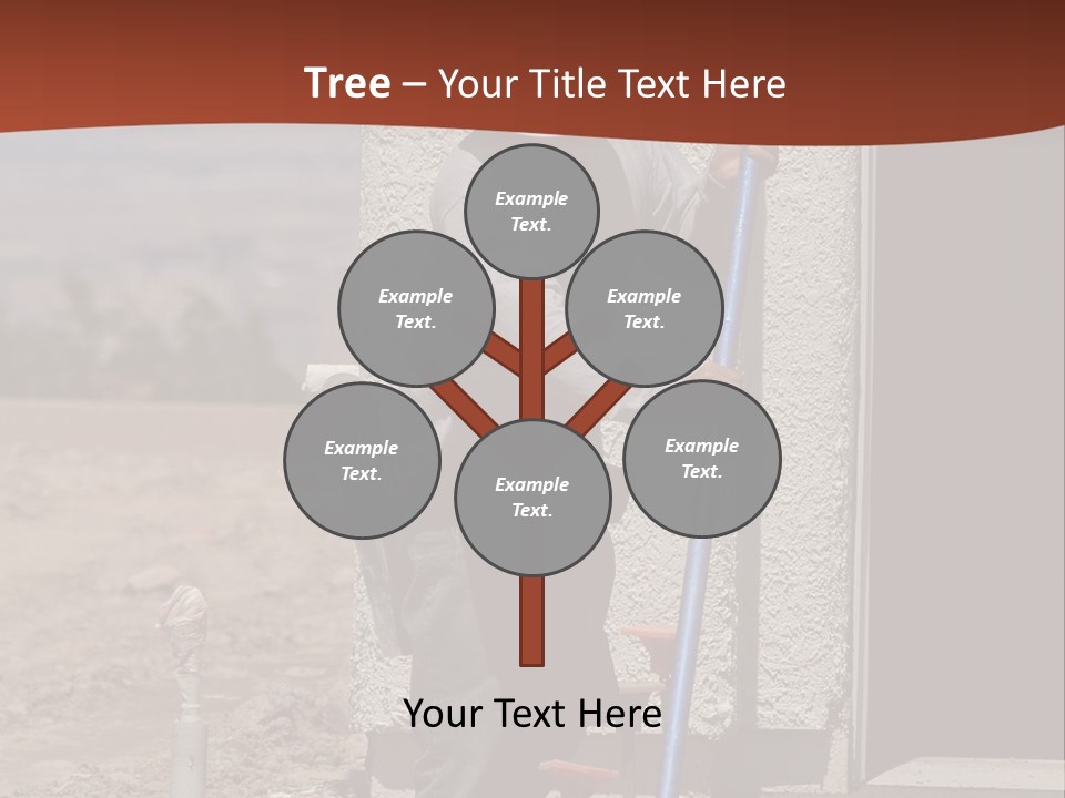 Worker Doing Floor Screed PowerPoint Template