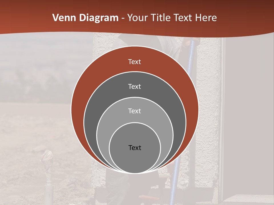 Worker Doing Floor Screed PowerPoint Template