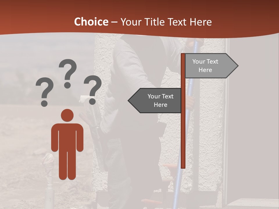 Worker Doing Floor Screed PowerPoint Template