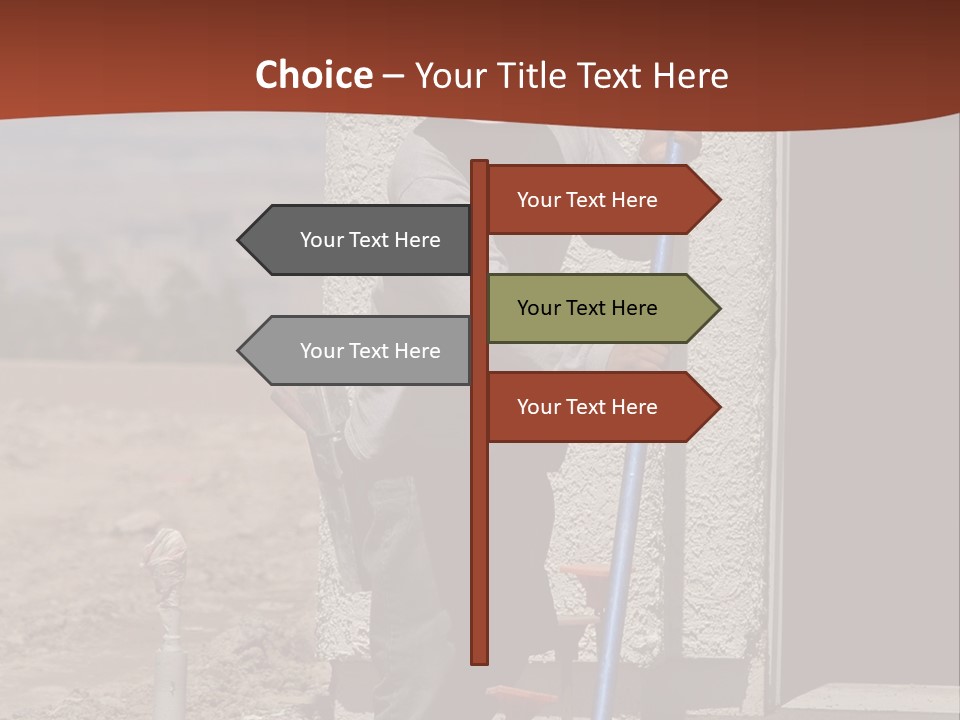 Worker Doing Floor Screed PowerPoint Template
