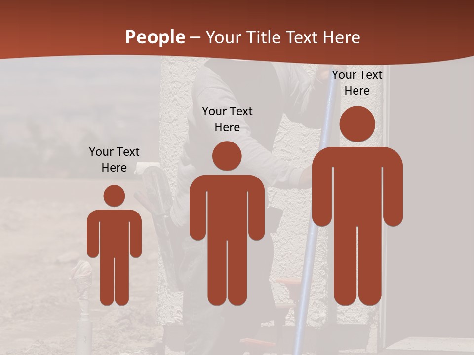 Worker Doing Floor Screed PowerPoint Template