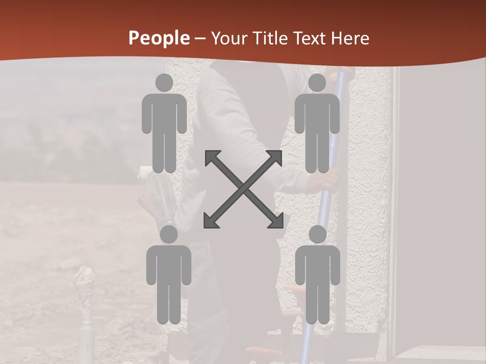 Worker Doing Floor Screed PowerPoint Template