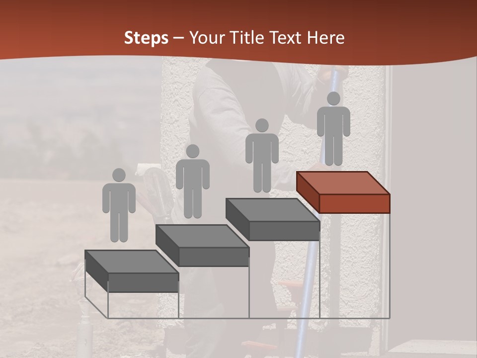 Worker Doing Floor Screed PowerPoint Template