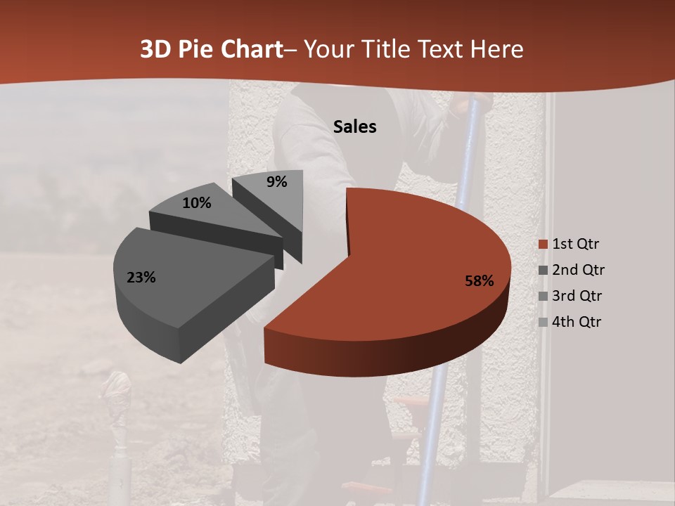 Worker Doing Floor Screed PowerPoint Template