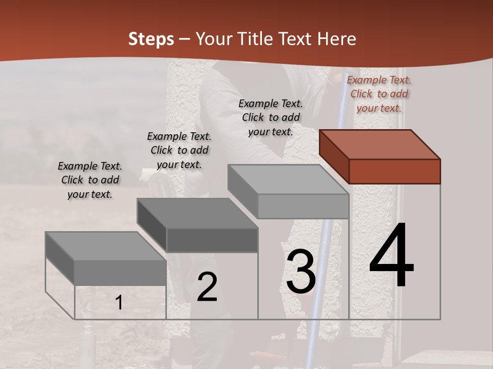 Worker Doing Floor Screed PowerPoint Template