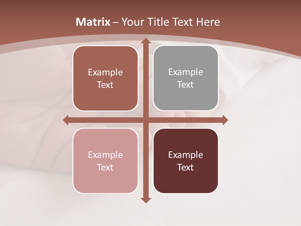 Baby Holding Dad's Finger PowerPoint Template