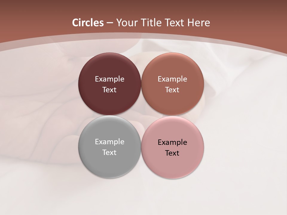 Baby Holding Dad's Finger PowerPoint Template