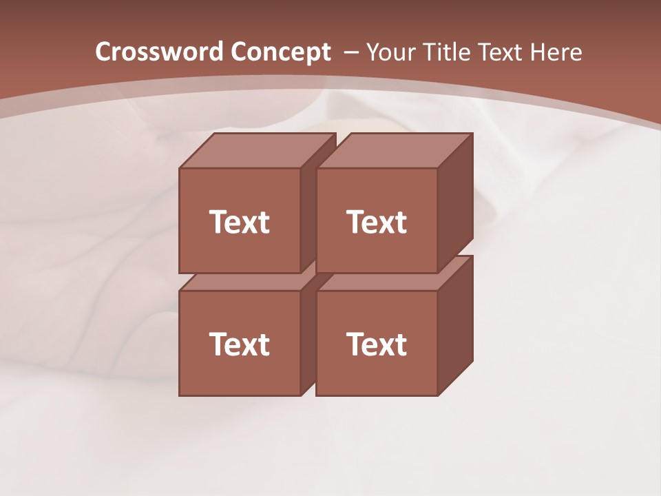 Baby Holding Dad's Finger PowerPoint Template