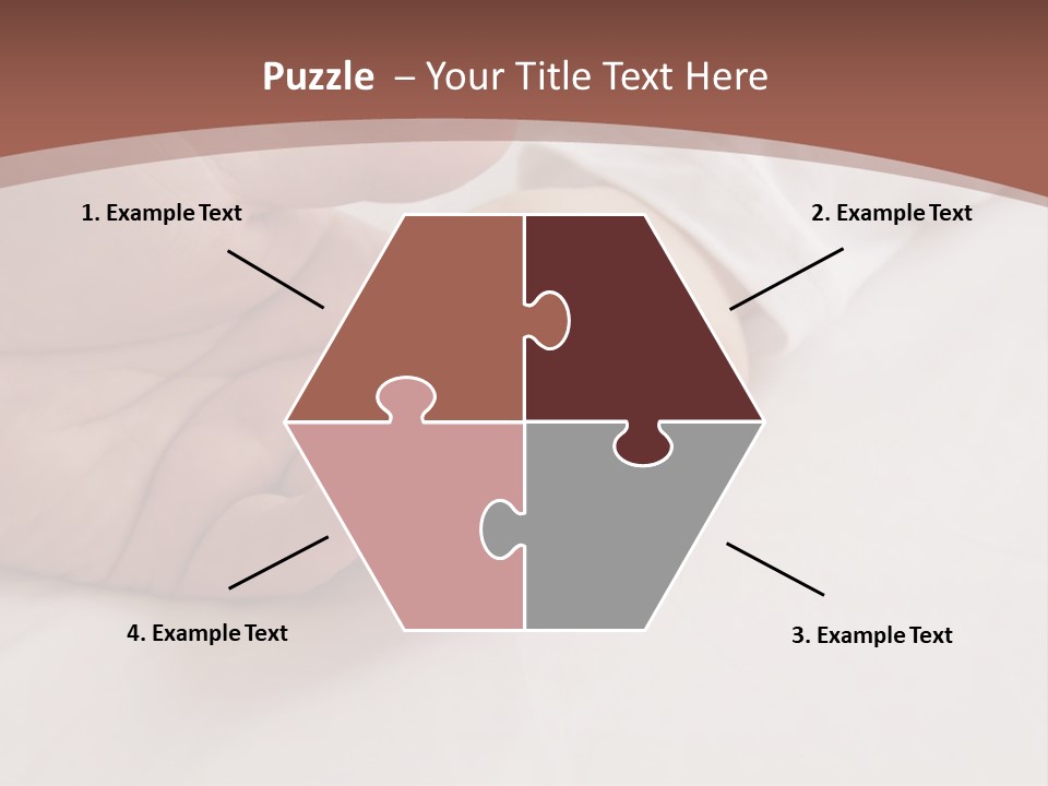 Baby Holding Dad's Finger PowerPoint Template