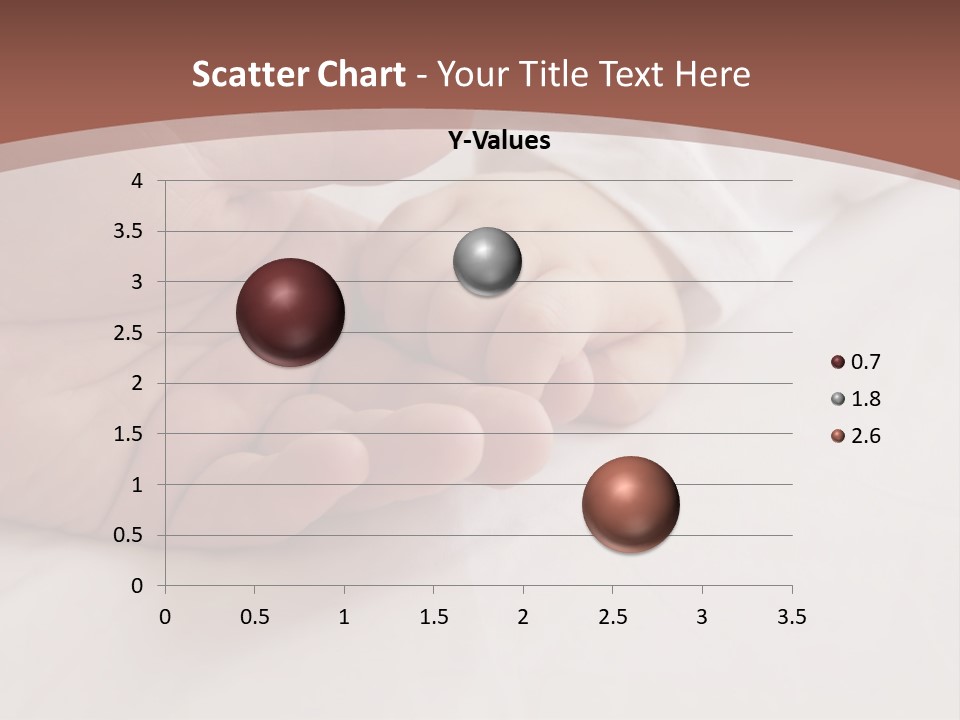 Baby Holding Dad's Finger PowerPoint Template