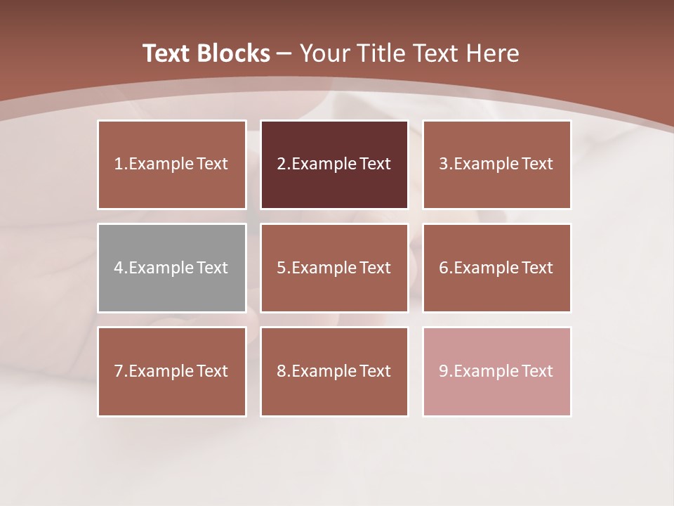 Baby Holding Dad's Finger PowerPoint Template