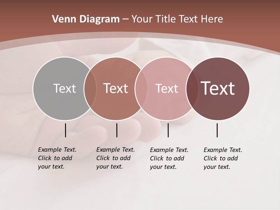 Baby Holding Dad's Finger PowerPoint Template