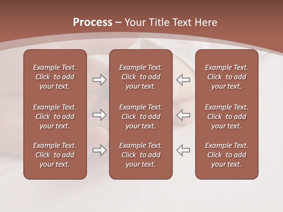 Baby Holding Dad's Finger PowerPoint Template