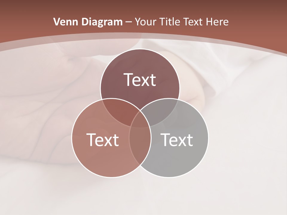 Baby Holding Dad's Finger PowerPoint Template