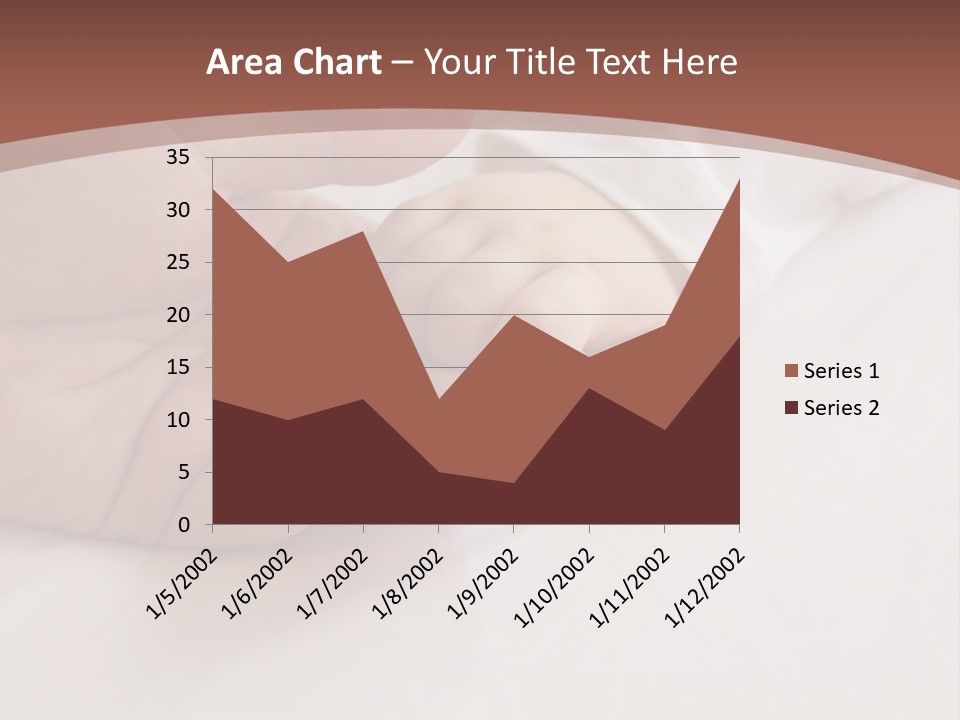 Baby Holding Dad's Finger PowerPoint Template