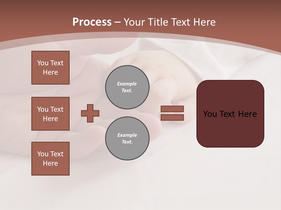 Baby Holding Dad's Finger PowerPoint Template