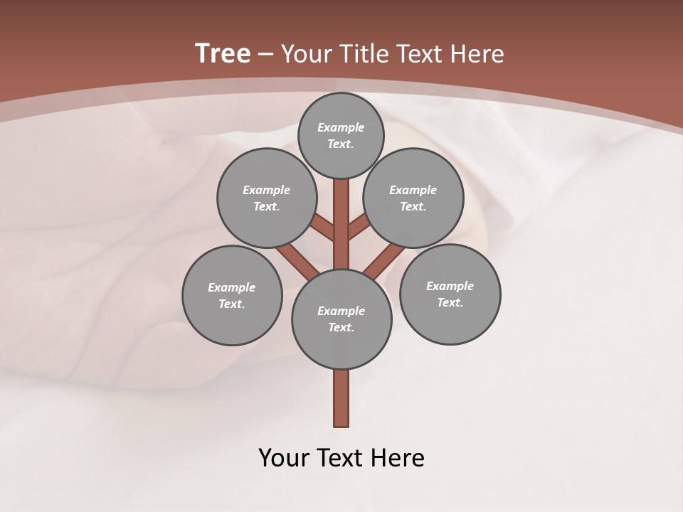 Baby Holding Dad's Finger PowerPoint Template