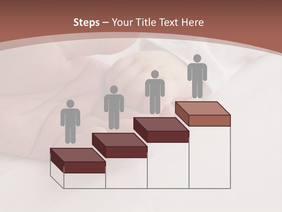 Baby Holding Dad's Finger PowerPoint Template