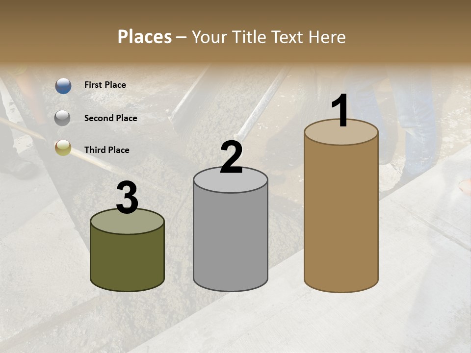 Pouring Concrete Floor PowerPoint Template