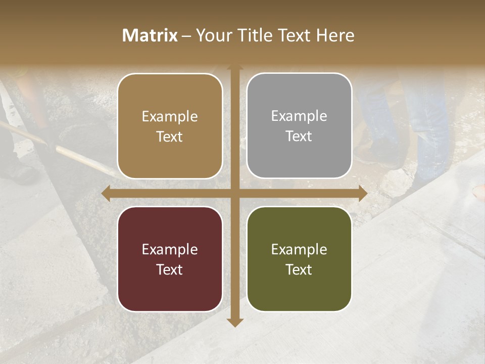 Pouring Concrete Floor PowerPoint Template