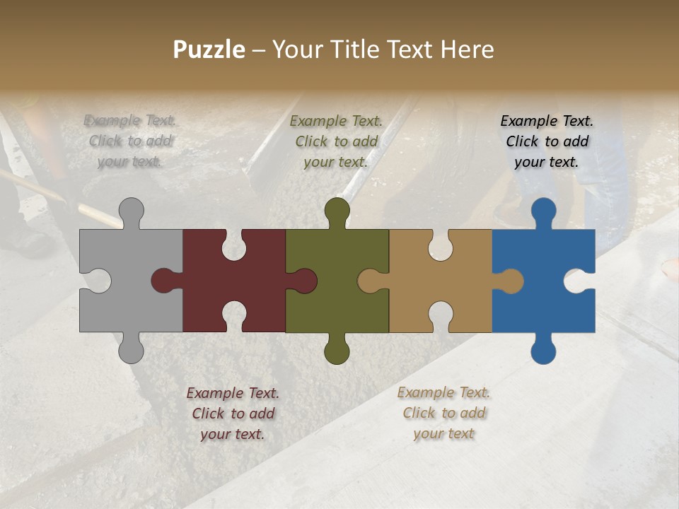 Pouring Concrete Floor PowerPoint Template