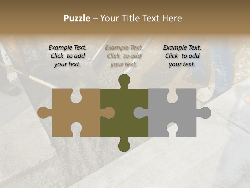 Pouring Concrete Floor PowerPoint Template