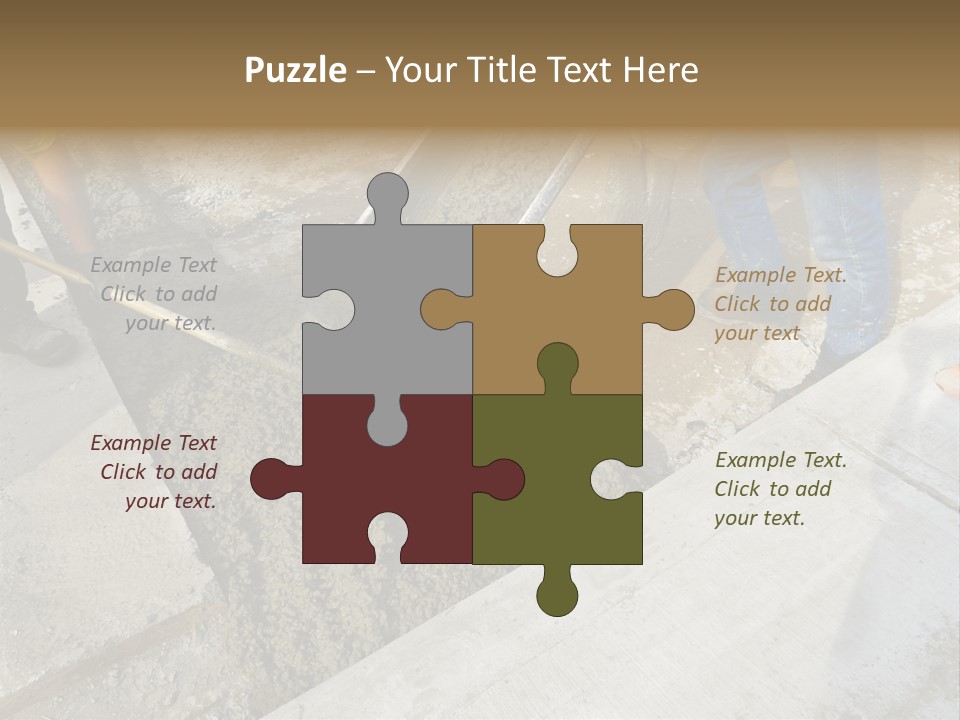 Pouring Concrete Floor PowerPoint Template