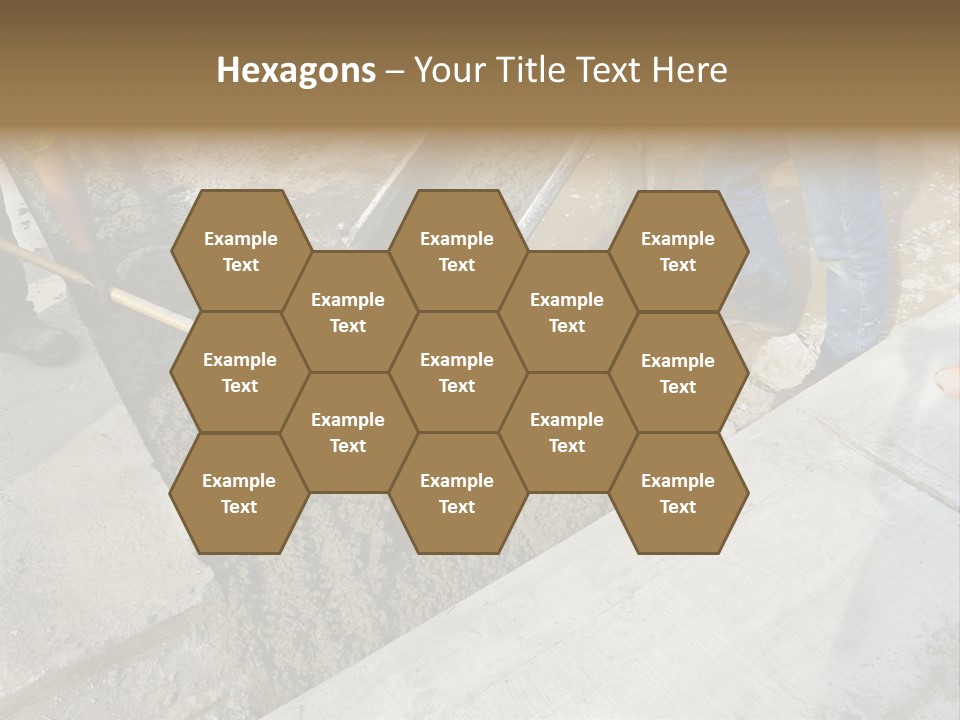 Pouring Concrete Floor PowerPoint Template