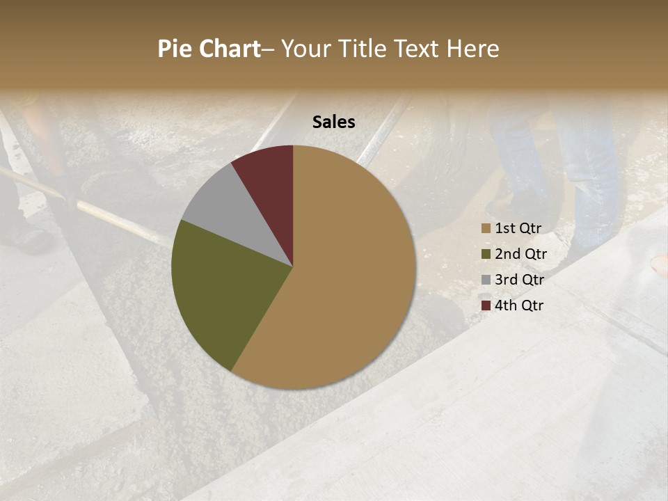 Pouring Concrete Floor PowerPoint Template