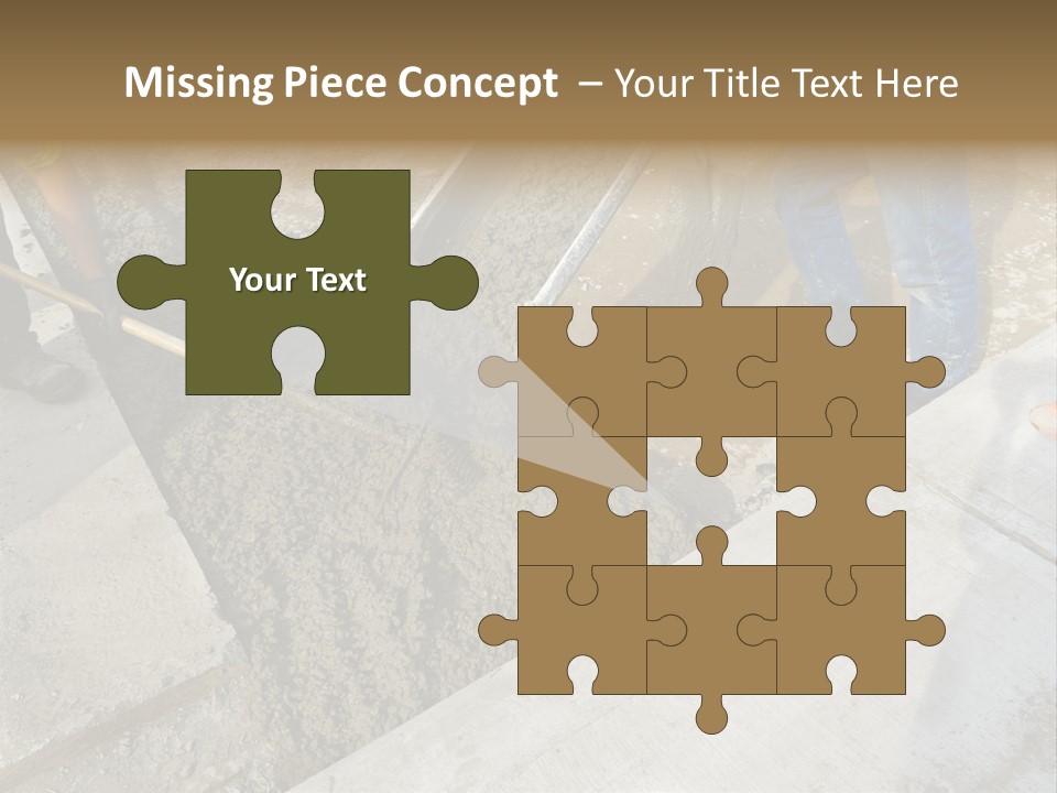 Pouring Concrete Floor PowerPoint Template