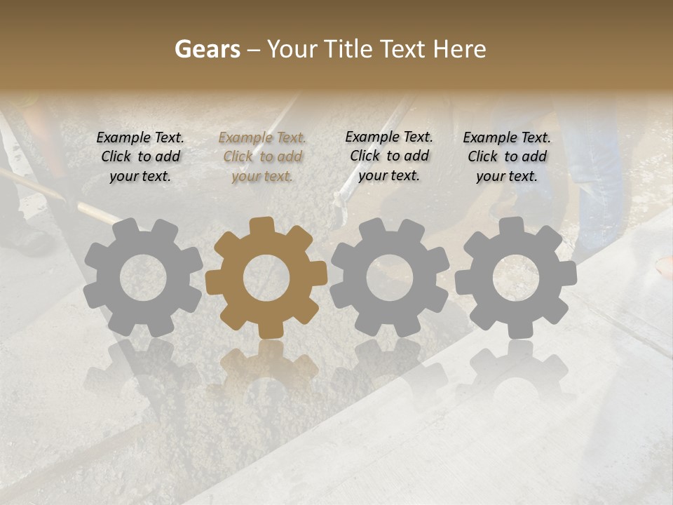 Pouring Concrete Floor PowerPoint Template