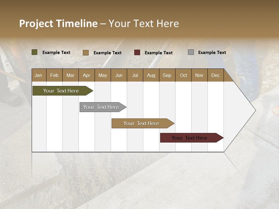 Pouring Concrete Floor PowerPoint Template