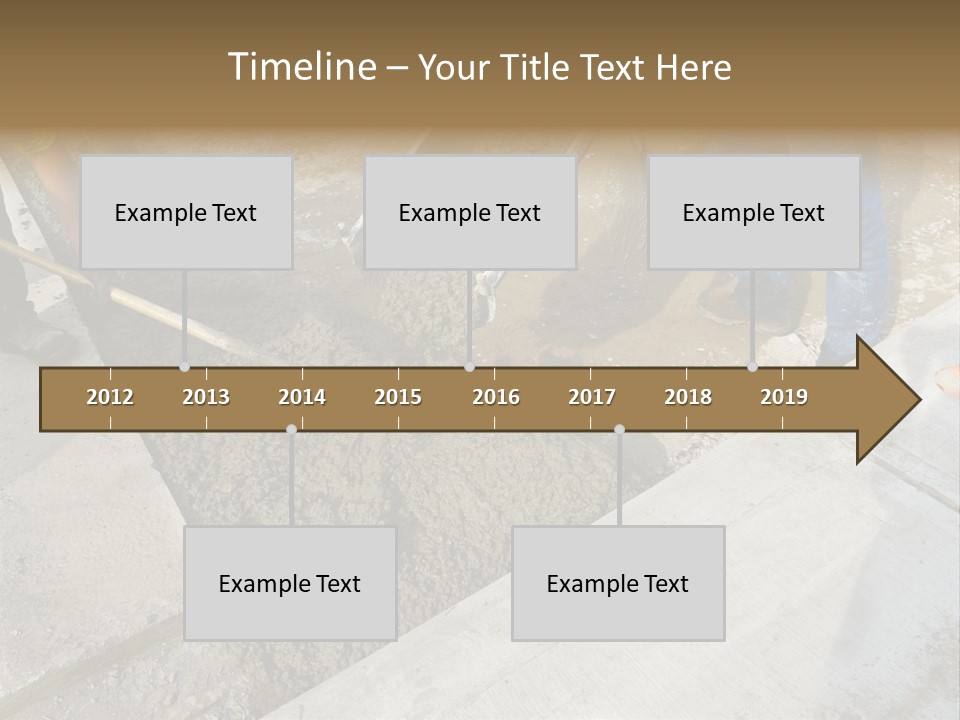 Pouring Concrete Floor PowerPoint Template