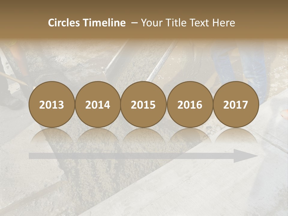 Pouring Concrete Floor PowerPoint Template