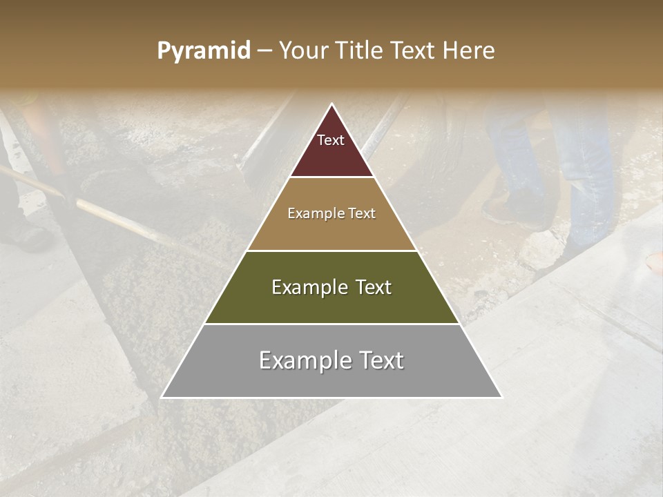 Pouring Concrete Floor PowerPoint Template
