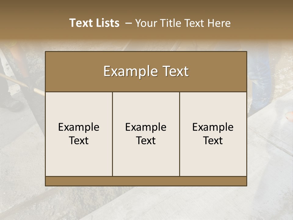 Pouring Concrete Floor PowerPoint Template