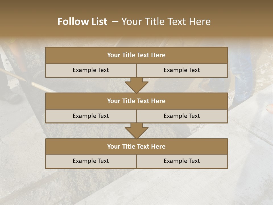 Pouring Concrete Floor PowerPoint Template