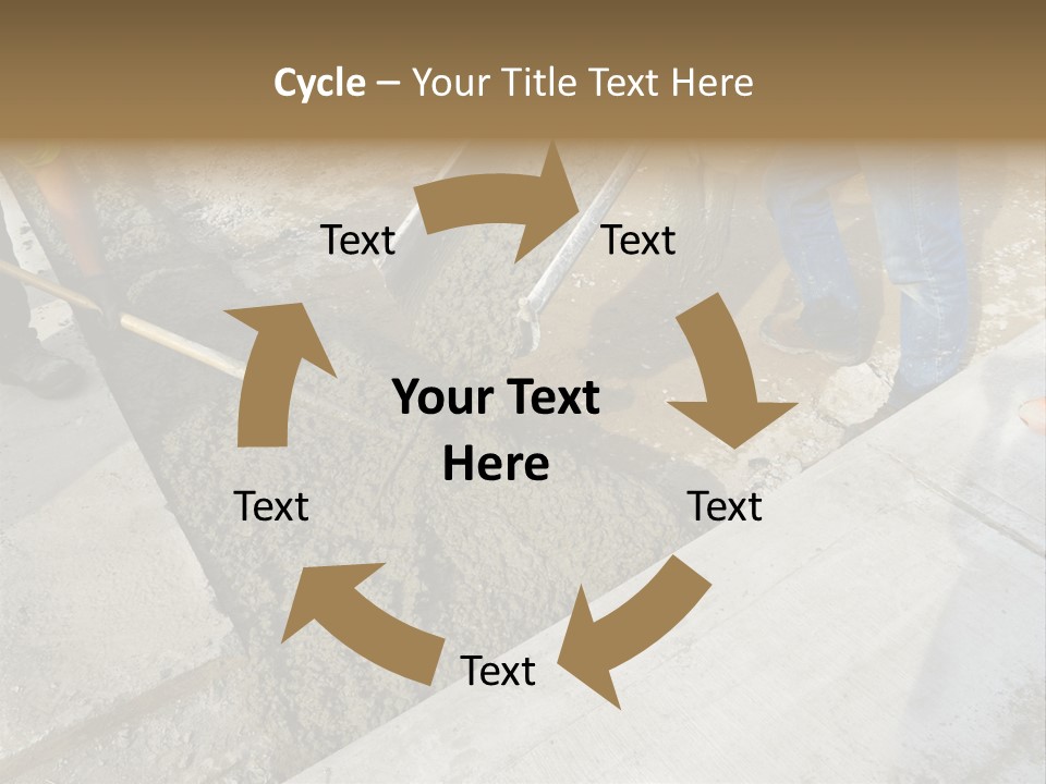 Pouring Concrete Floor PowerPoint Template