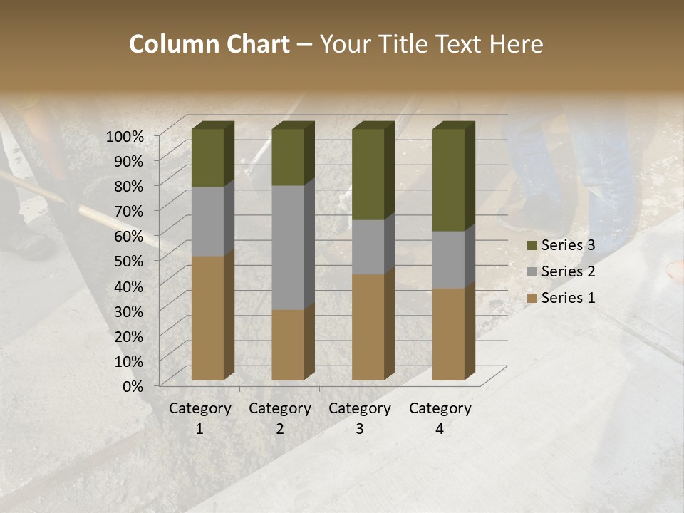 Pouring Concrete Floor PowerPoint Template