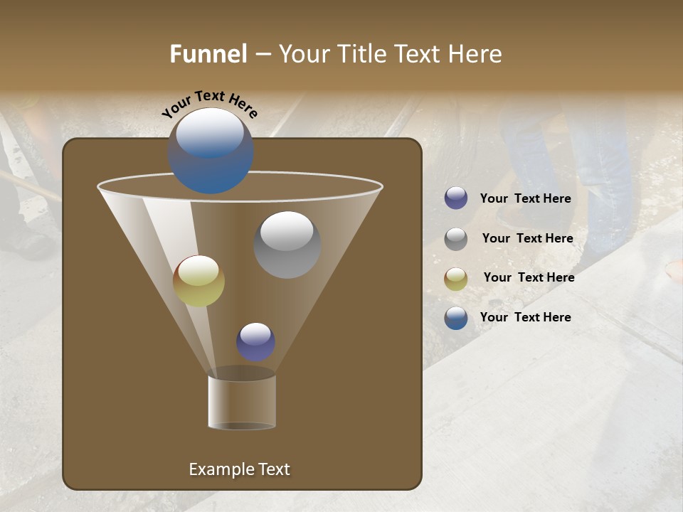 Pouring Concrete Floor PowerPoint Template
