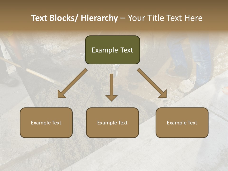 Pouring Concrete Floor PowerPoint Template